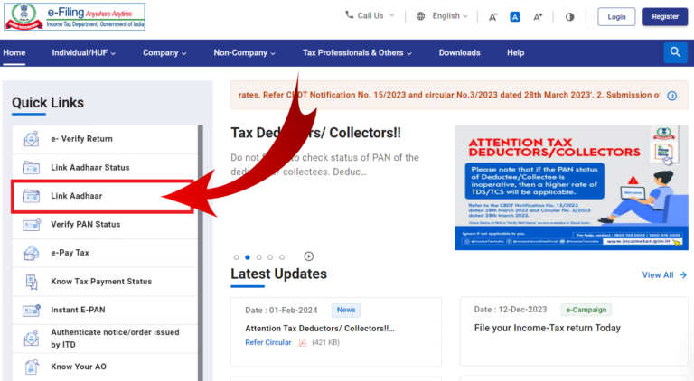 How to Link PAN With Aadhar Card Online 2024 Telugu