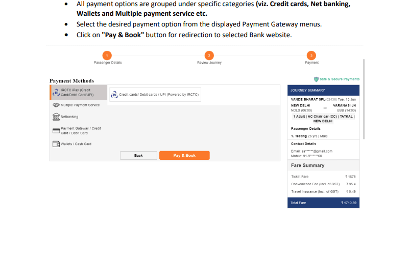 rail ticket booking online