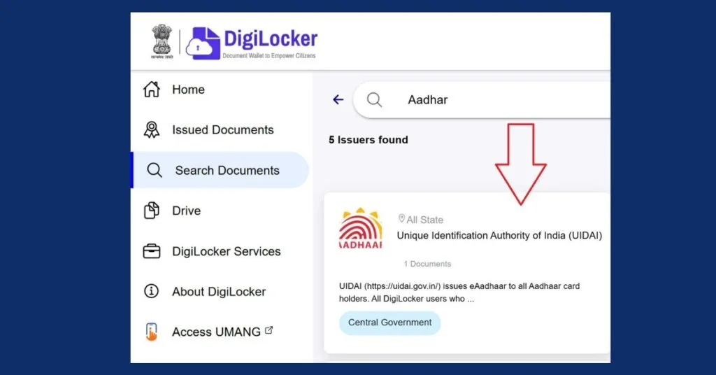 digilocker aadhar card