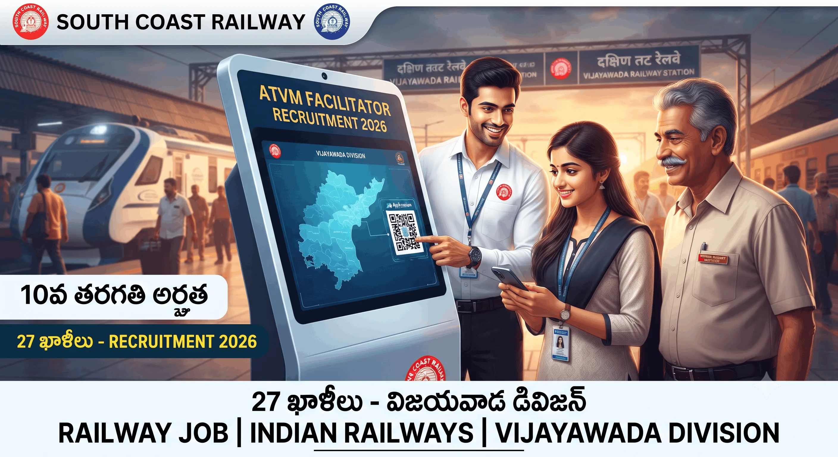South Coast Railway ATVM Facilitator Recruitment 2026